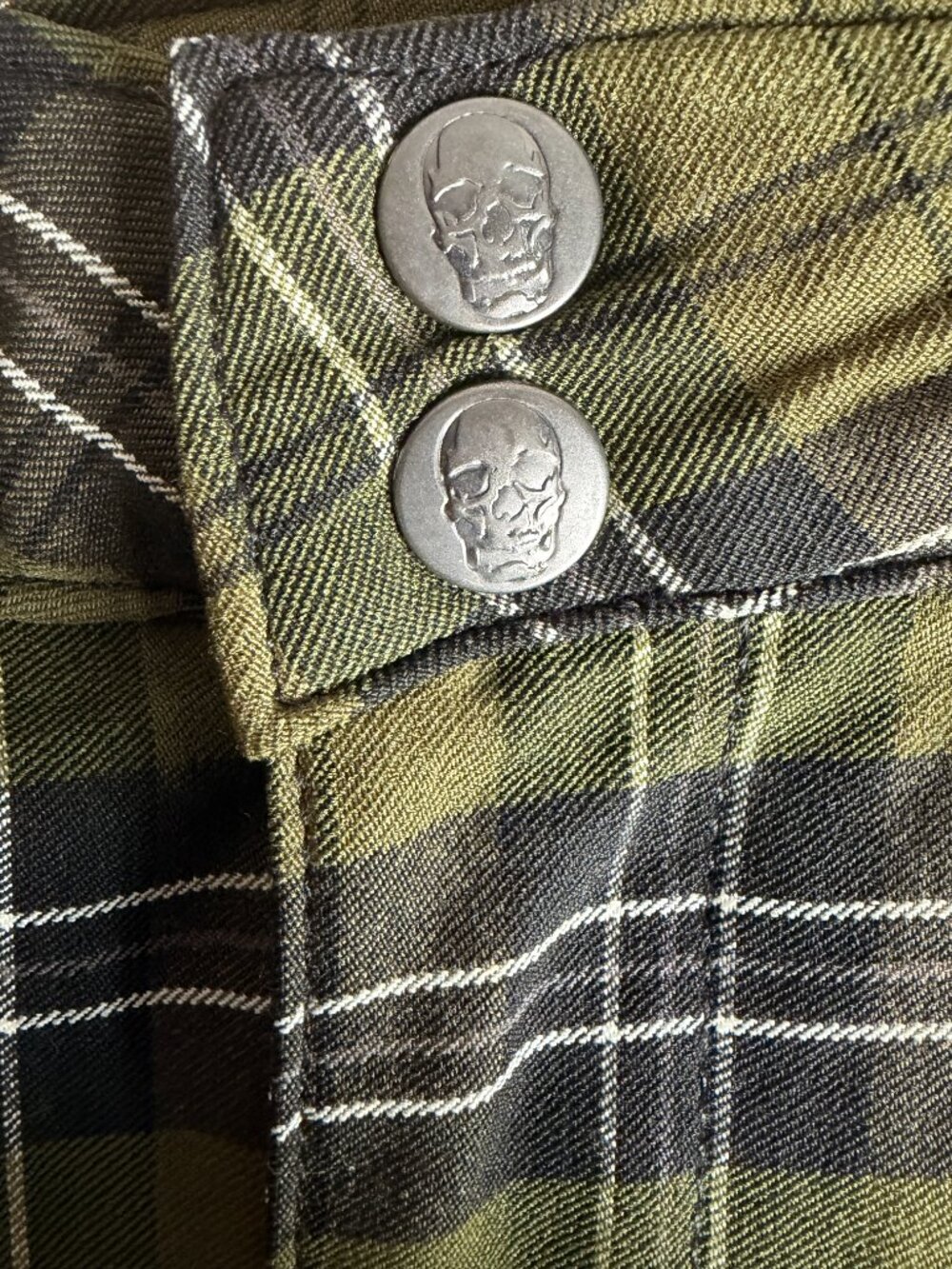 KILLSTAR Stretch Trousers - Dark Canopy - Plus Size - Picture 3 of 4